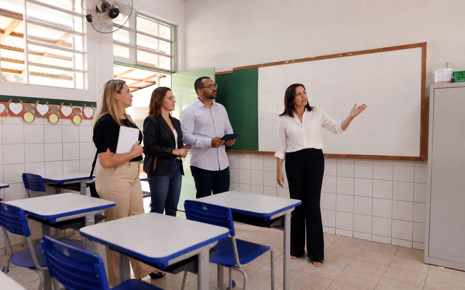 Visita técnica às escolas da região